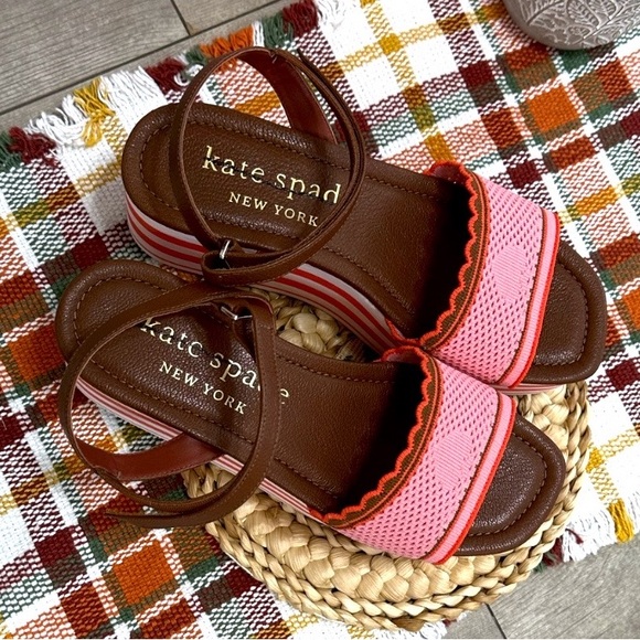 New Kate Spade Women’s Vintage Style High Rise Wedges Size 9 with Box - Picture 5 of 16